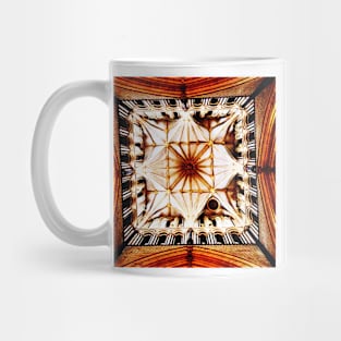 Looking up: Inside the Tower of Lincoln Cathedral Mug